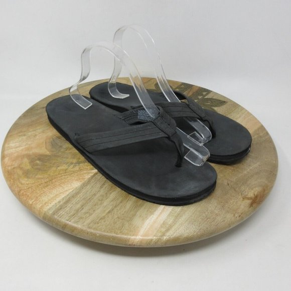 UGG Other - UGG Sandals 11 Men Flip Flop Leather Sports Comfort Fish Outdoor Black Shoes